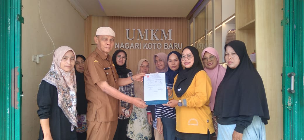 Serah Terima Galeri/Outlet UMKM Nagari Koto Baru